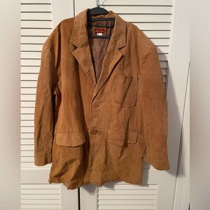 Haband Lion’s Den tan leather jacket size 3XL